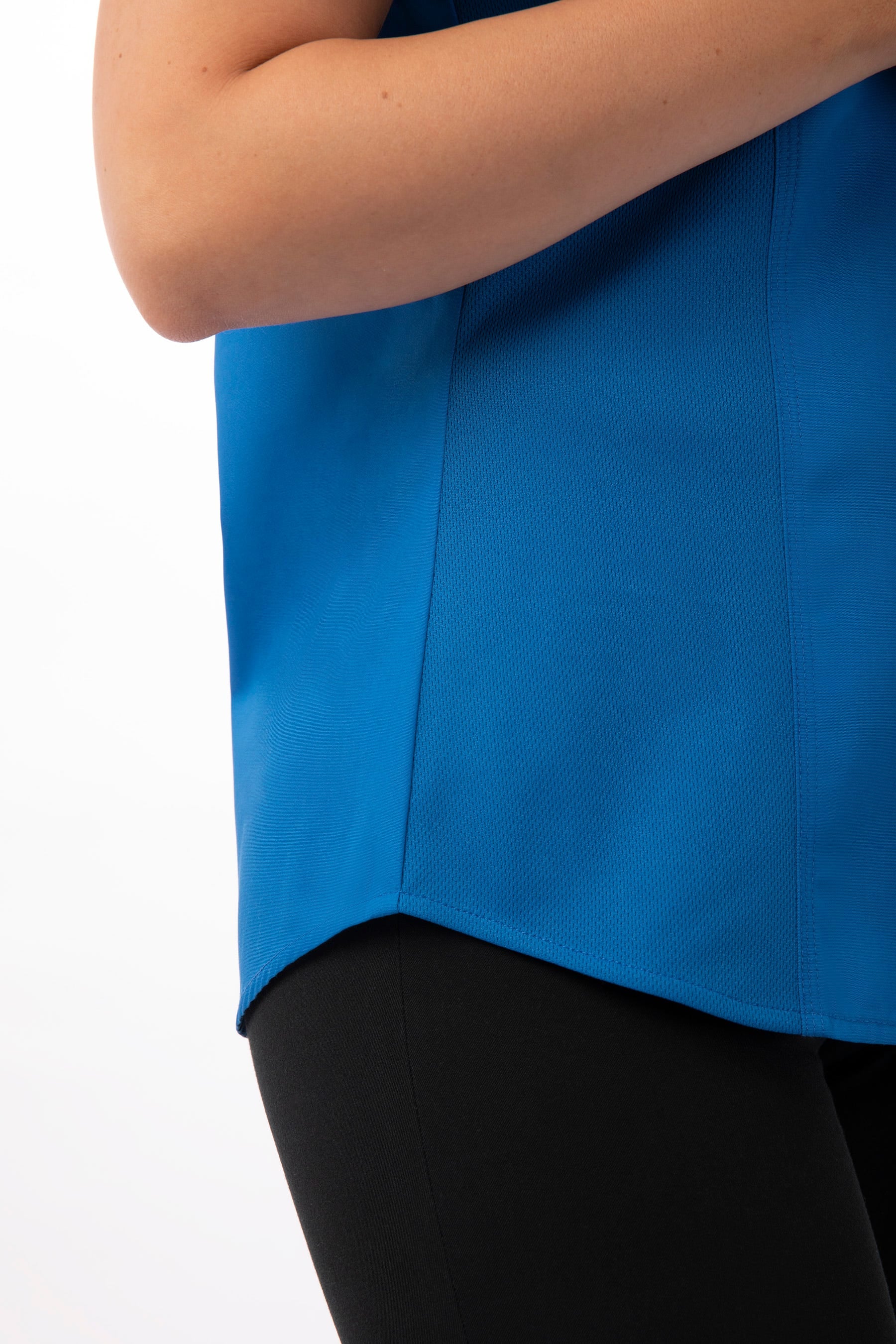 SHIRT-ESS-WOMENS-COOK-CV-S/S /BLUE /SMALL
