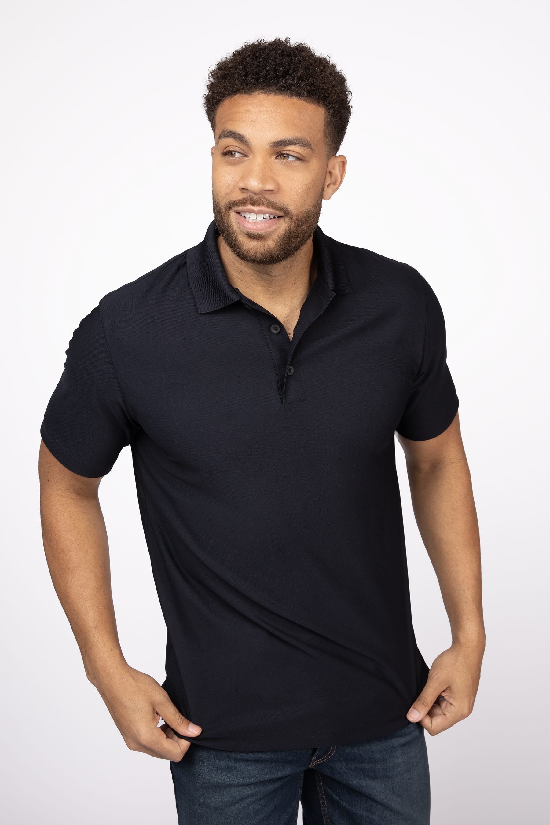 POLO S/S /BLACK/MEDIUM