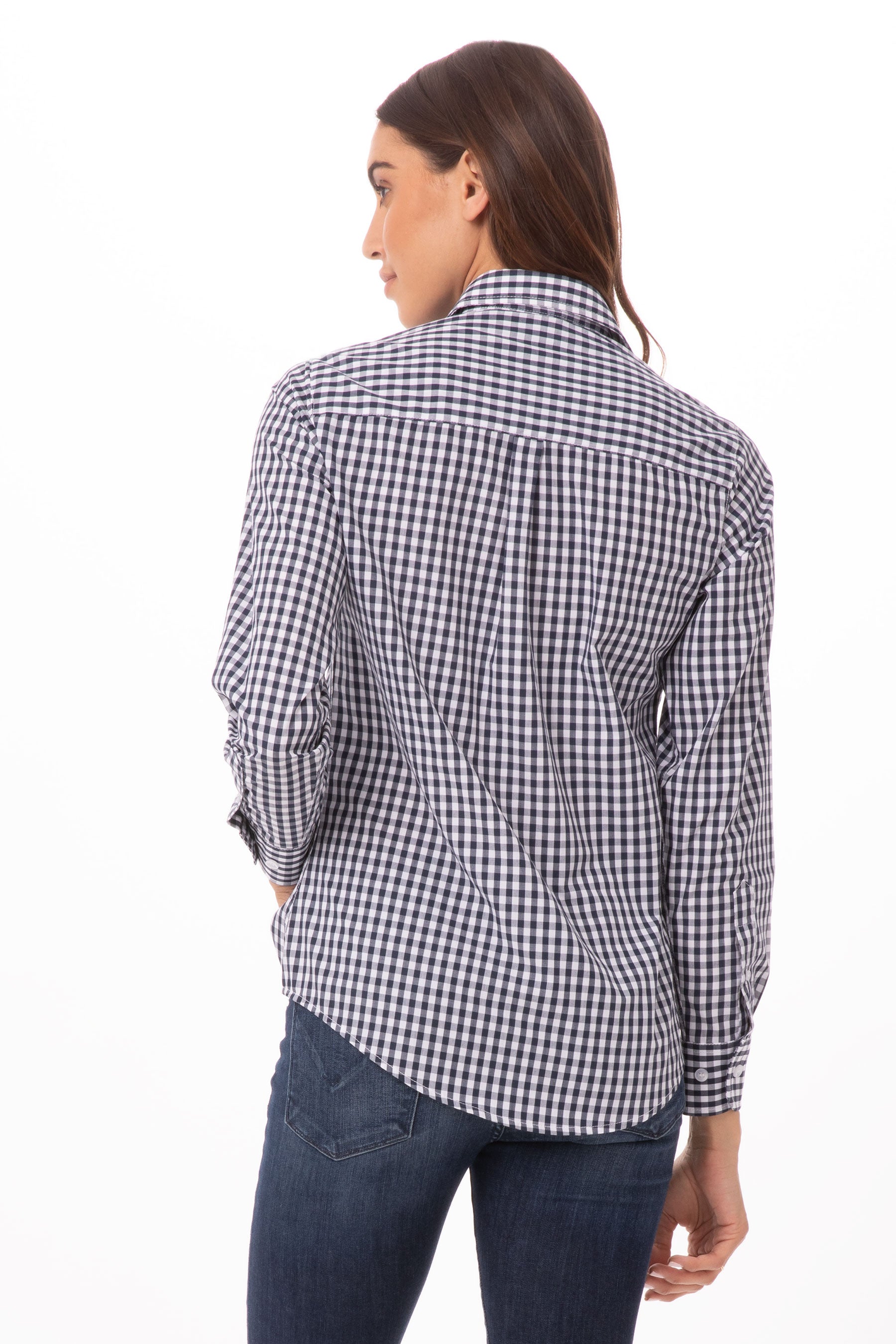 Gingham Female Checkers Dress Shirt