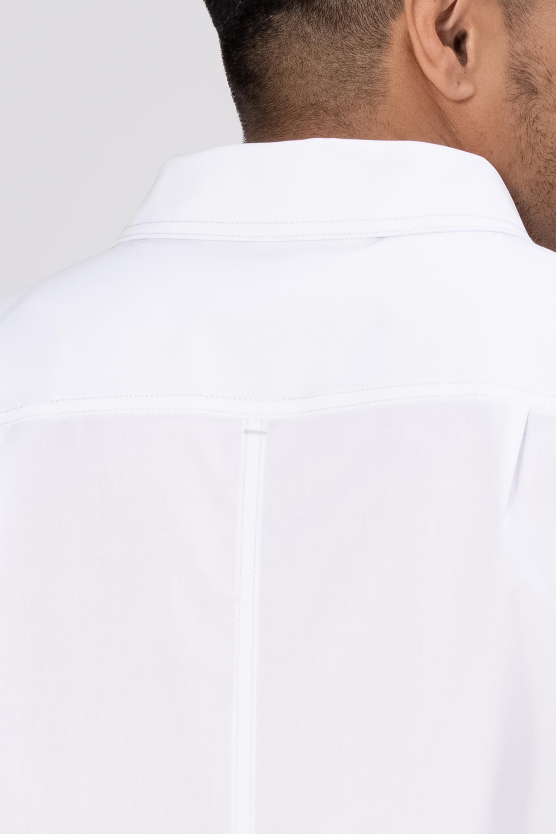 CODY ZIP S/S MENS WORK SHIRT /WHITE/SMALL