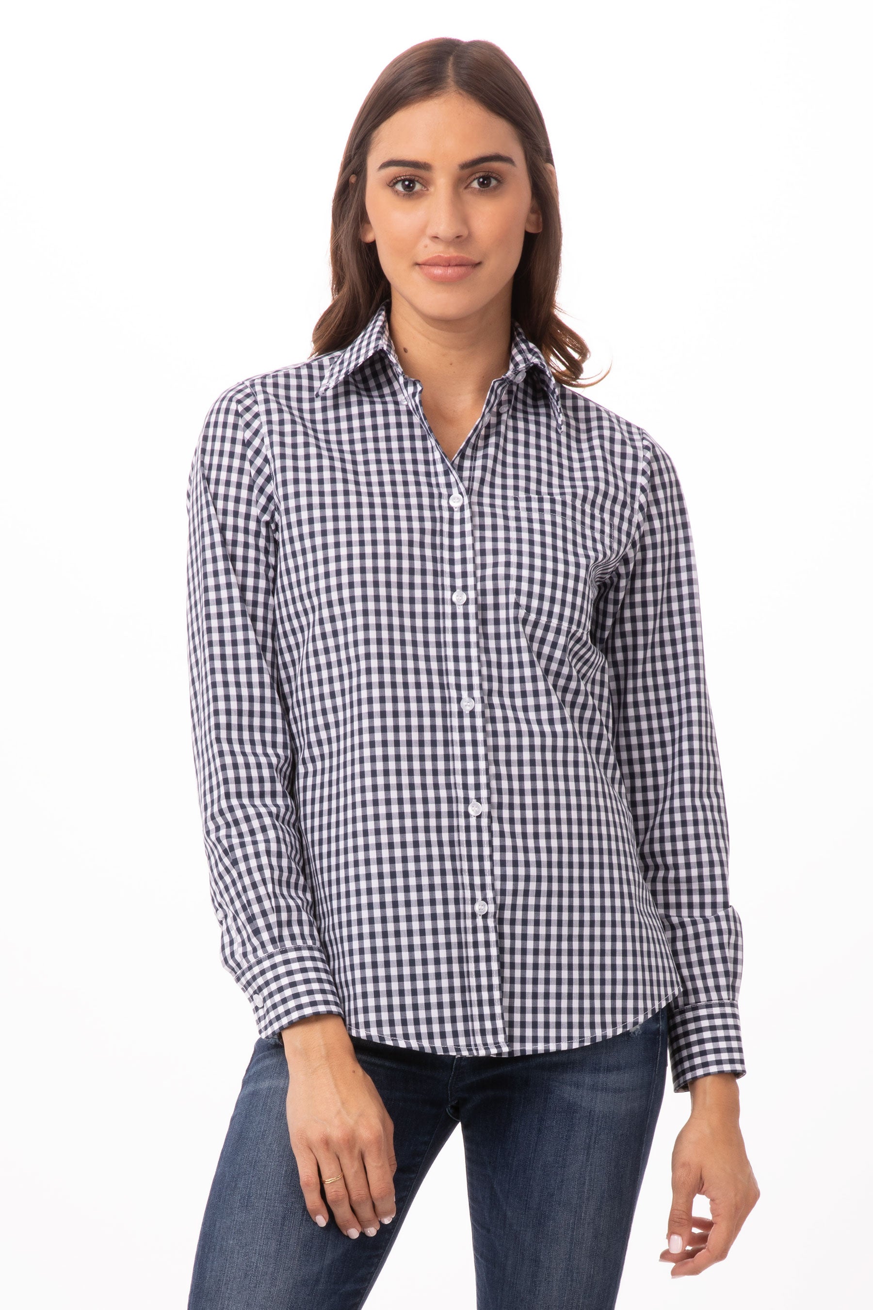 Gingham Female Checkers Dress Shirt