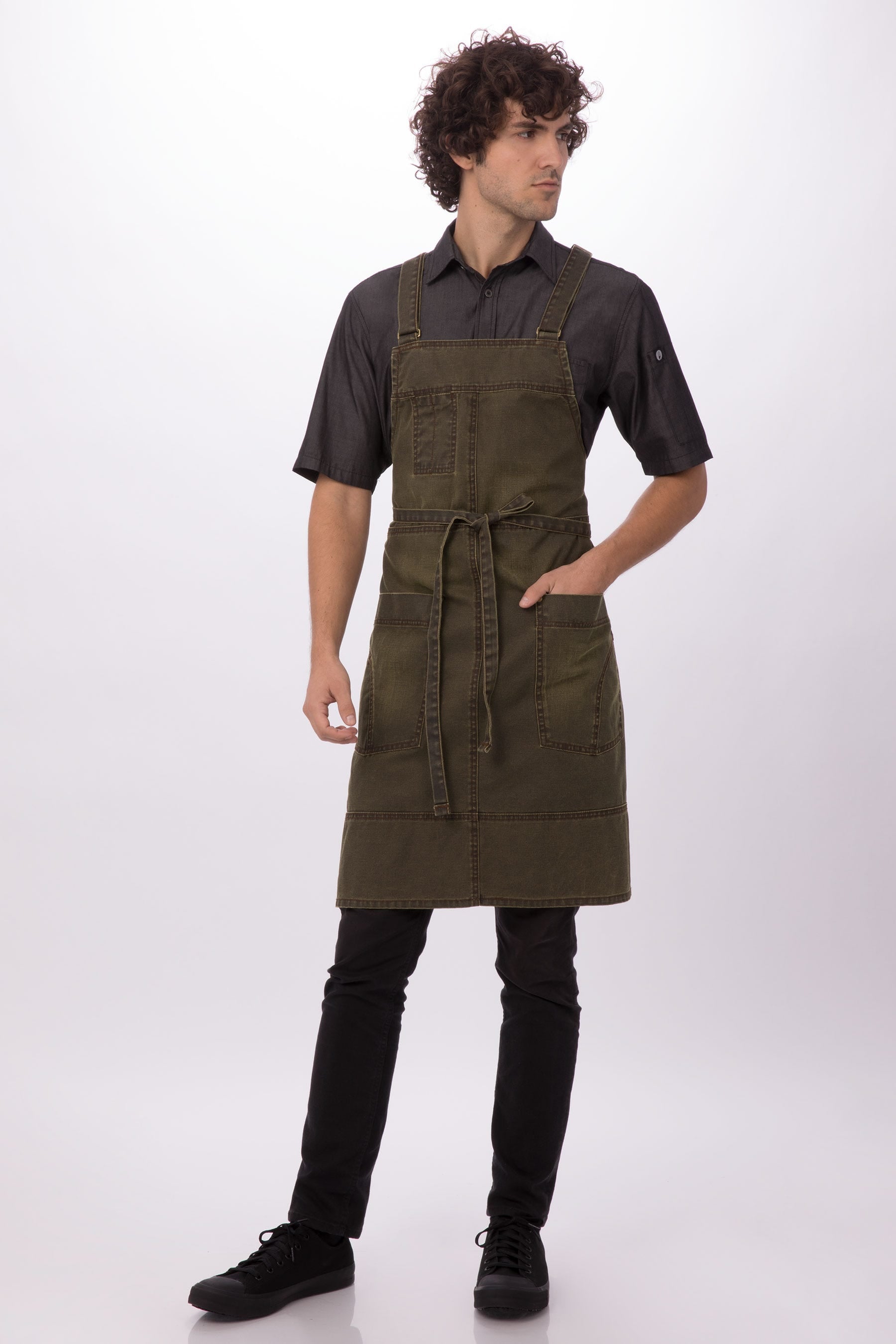 Warren Cross-Back Bib Aprons