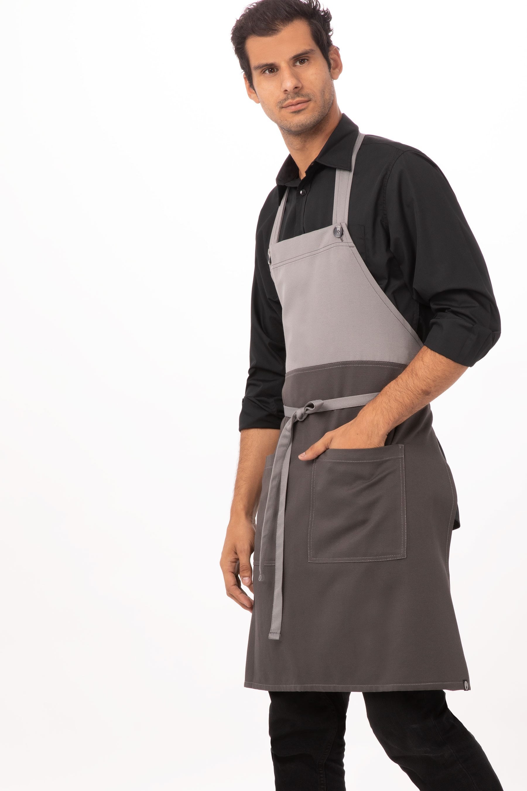 Soho Contrast Bib Apron