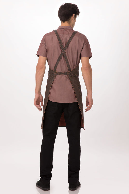 Denver Chef's Cross-Back Bib Apron