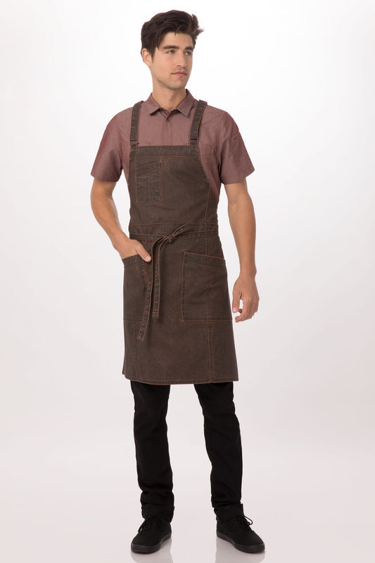 Denver Chef's Cross-Back Bib Apron