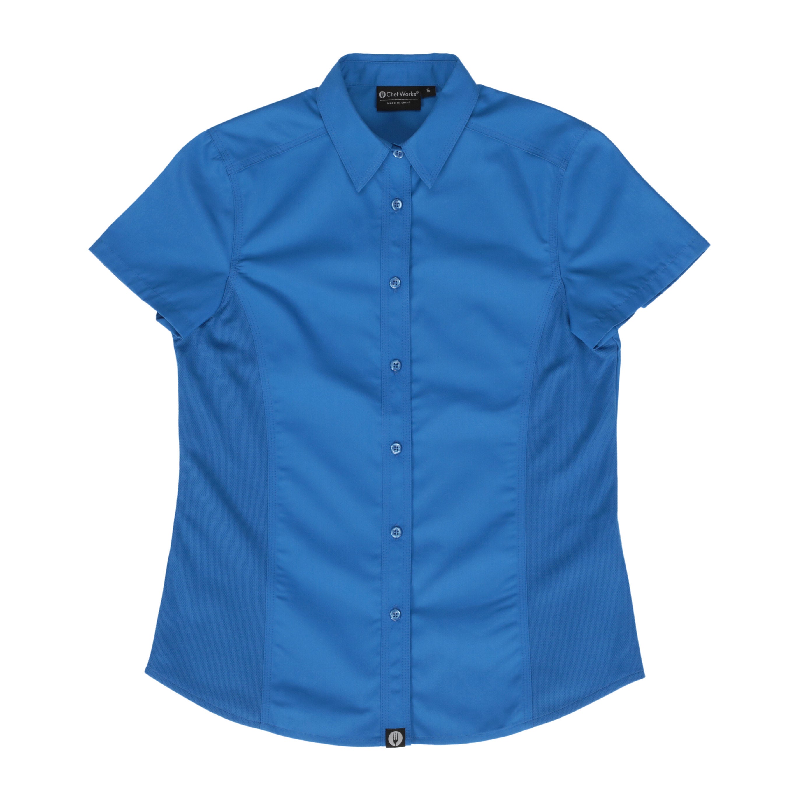 SHIRT-ESS-WOMENS-COOK-CV-S/S /BLUE /SMALL