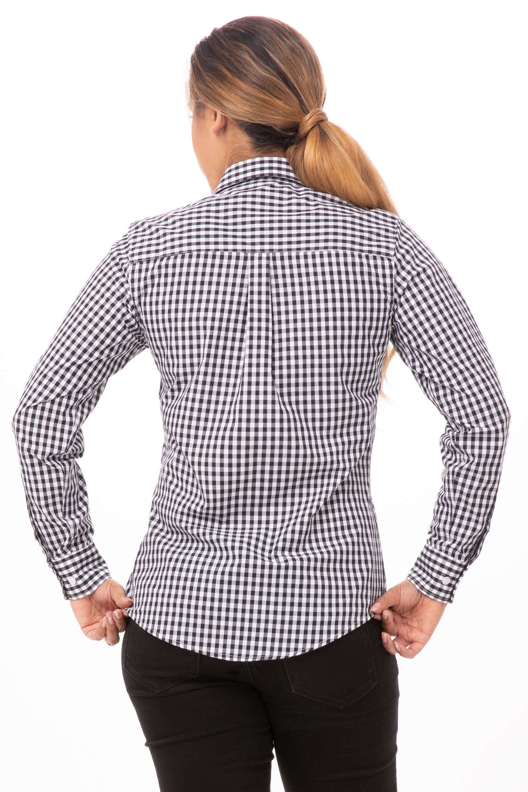 Gingham Female Checkers Dress Shirt