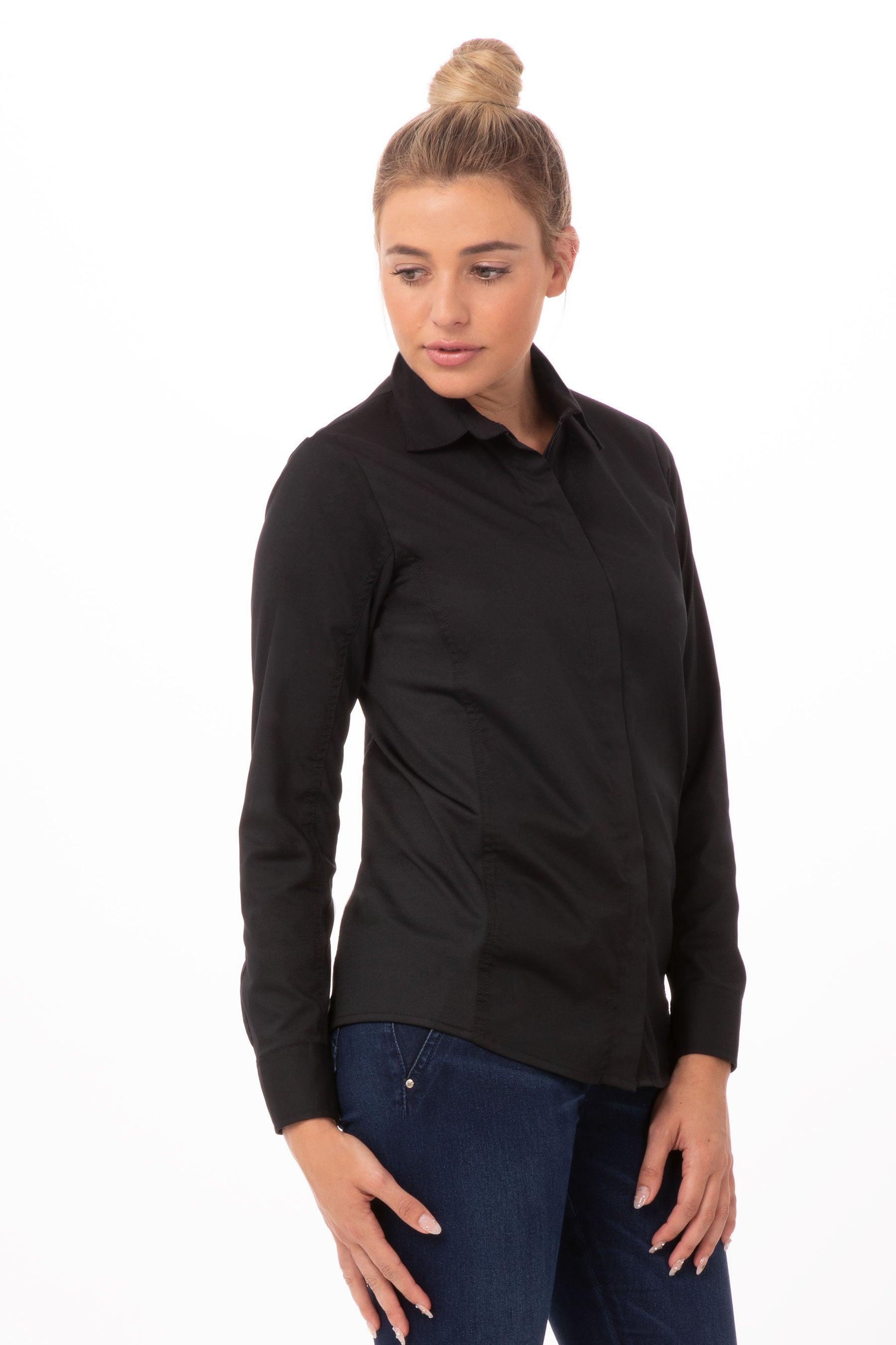 Shelby Female Zip Front Shirt