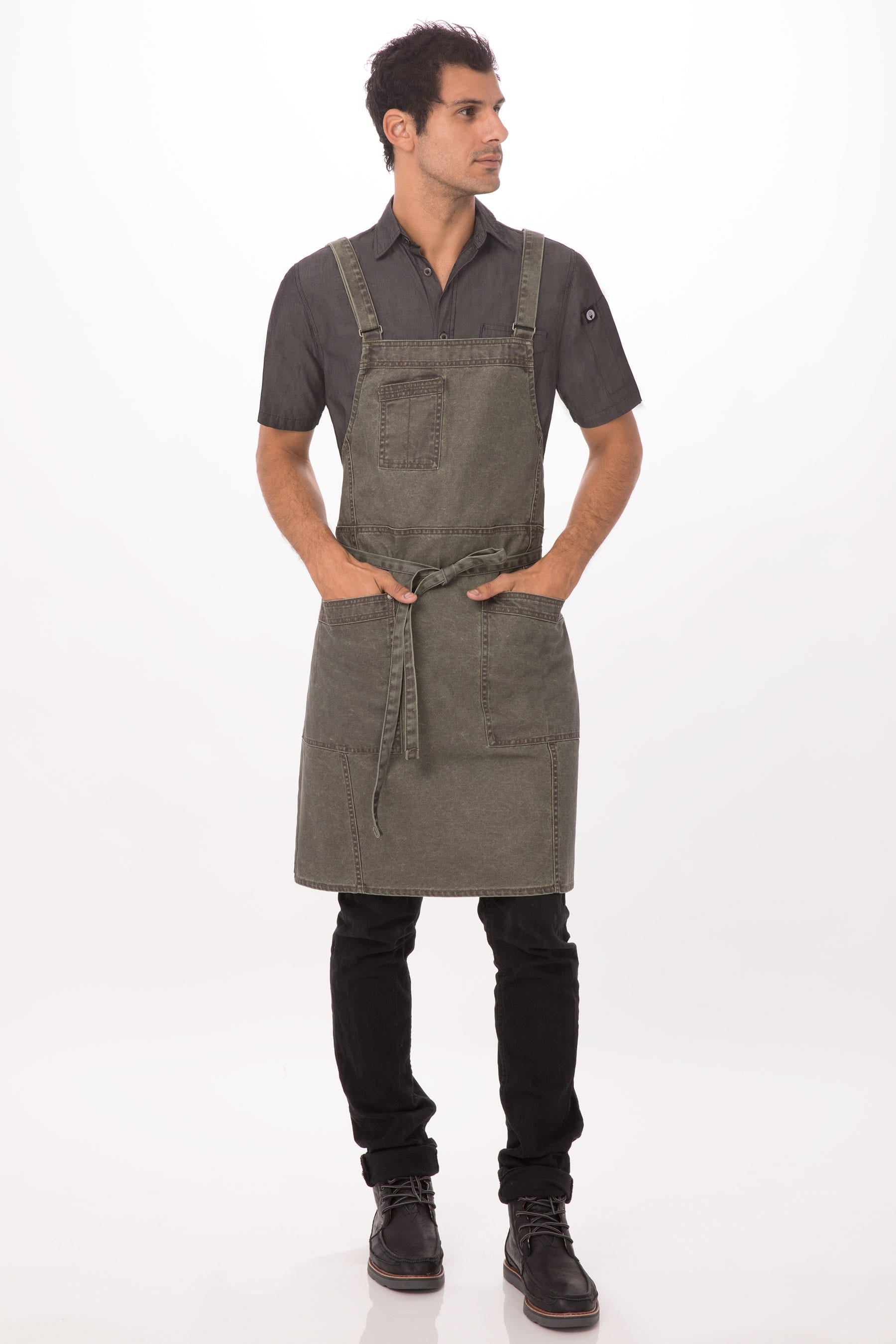 Denver Cross-Back Bib Aprons